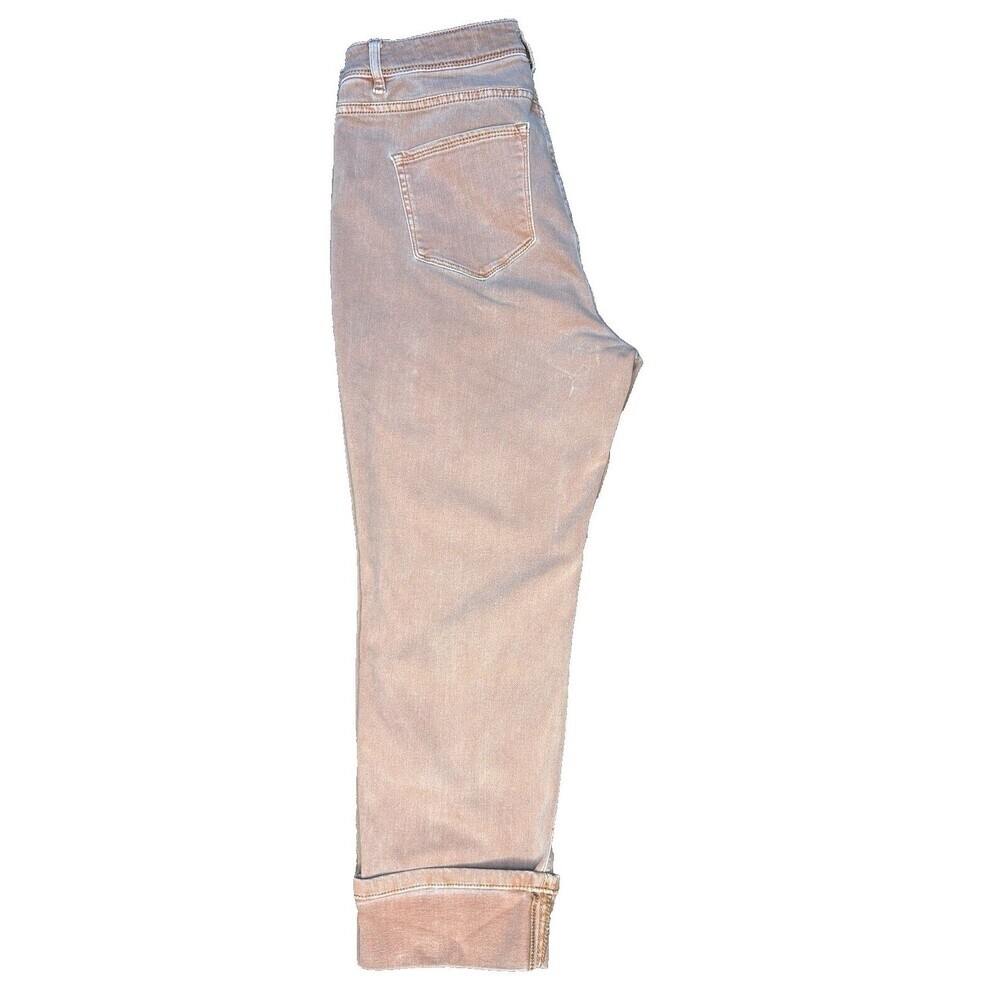 J.Jill Denim High Rise Cropped Women 12 Petite (12P) Rust Color Capri Stretch - Picture 4 of 13